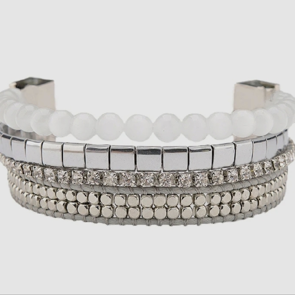 Victoria Emerson Silver Stacking Bracelet Set